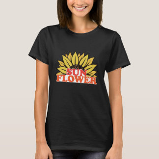 T-shirt Unique Tournesol mûre Fleur Graphique