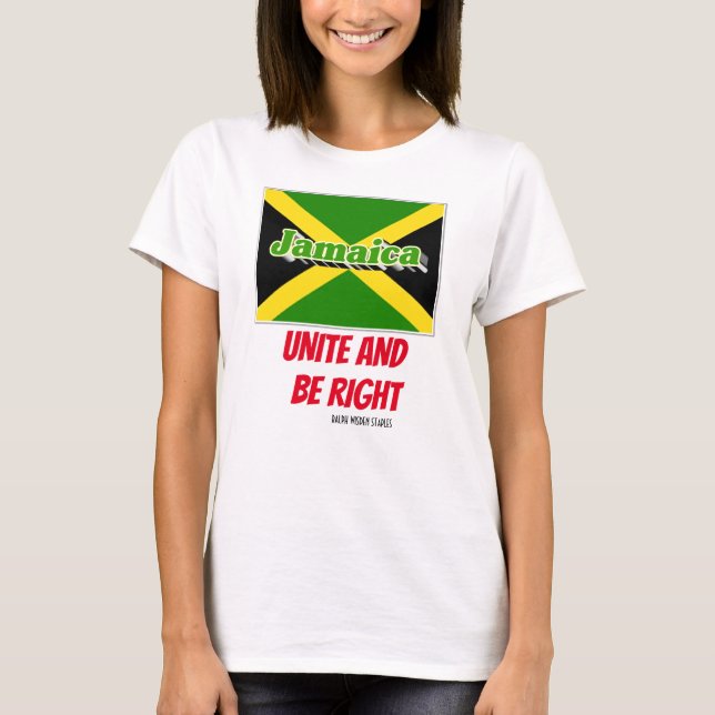 T-SHIRT UNIR ET AVOIR RAISON / JAMAICA (Devant)