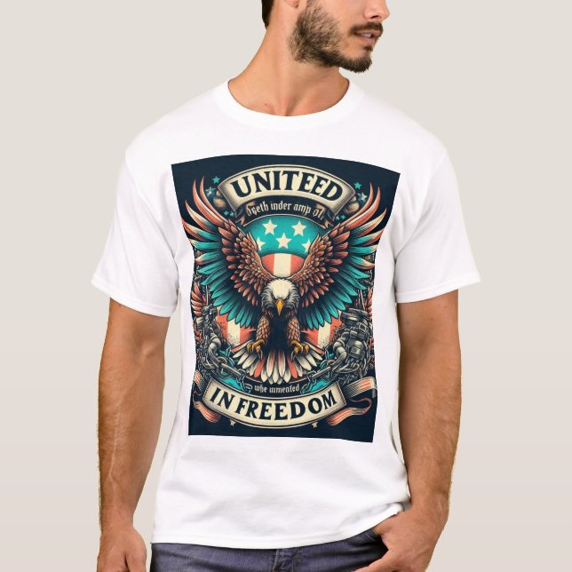 T-shirt Unis dans la liberté (Devant)