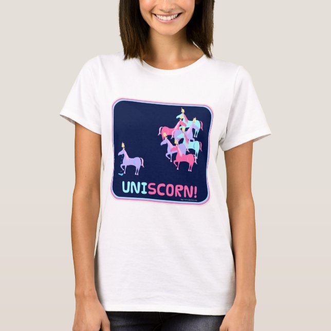 T-shirt Uniscorn Funny Unicorn Conception de l'intimidatio (Devant)