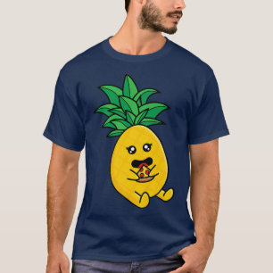 T-shirt Unise Cute Funny Pineapple Eating Pizza 34265769