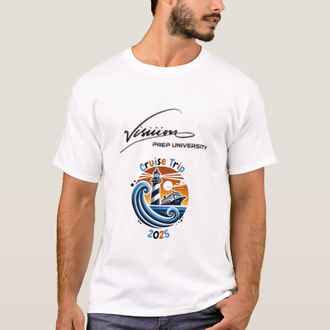 T-shirt Unisex 2025 pour un voyage de croisière (Devant)