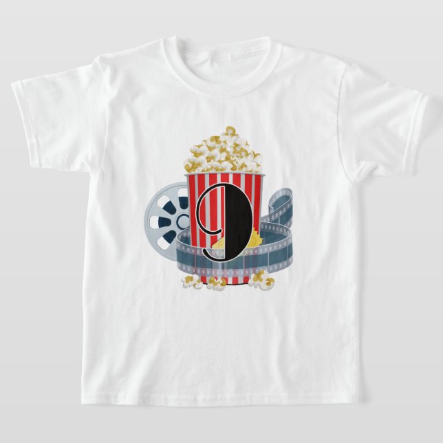 T-shirt unisex age neuf Anniversaire pop-corn film (Poser)