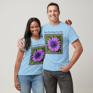 T-shirt Unisex avec marguerite violette africaine