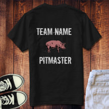 T-shirt Unisex Custom BBQ Team Pitmaster