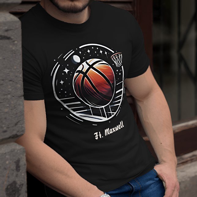 T-shirt Unisex de basket-ball personnalisé (Créateur téléchargé)