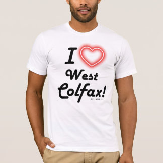 T-shirt Unisex "I Love West Colfax" White
