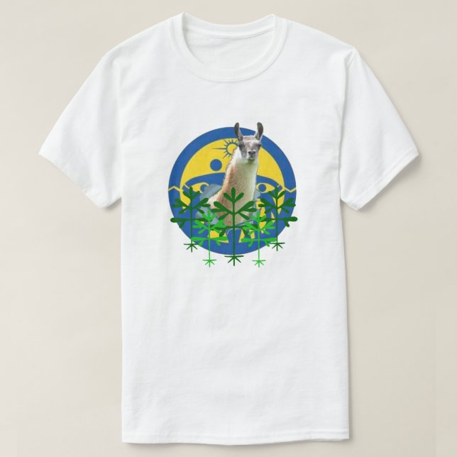 T-shirt Unisex 'Llamas Take Massena' Tee (Design devant)