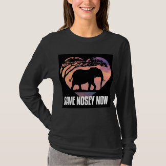 T-shirt Unisex Long manches Save Nosey Now Shirt