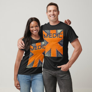 T-shirt Unisex Medic orange & graphite star de la vie