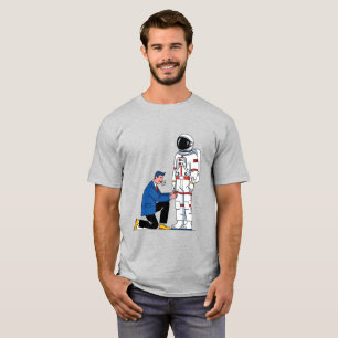 T-shirt Unisex minimaliste pour astronaute