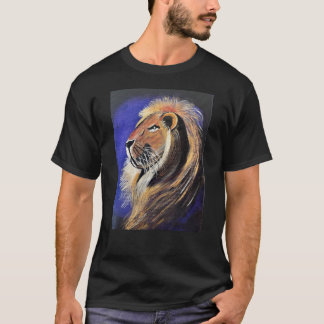 T-shirt Unisex noir et autres couleurs Tête de lio