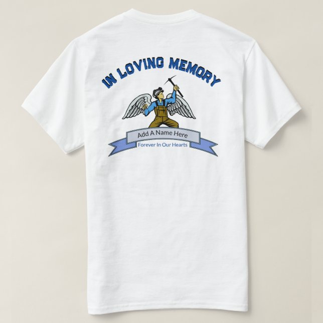 T-shirt Unisex personnalisé Mémorial des mineurs d (Design dos)