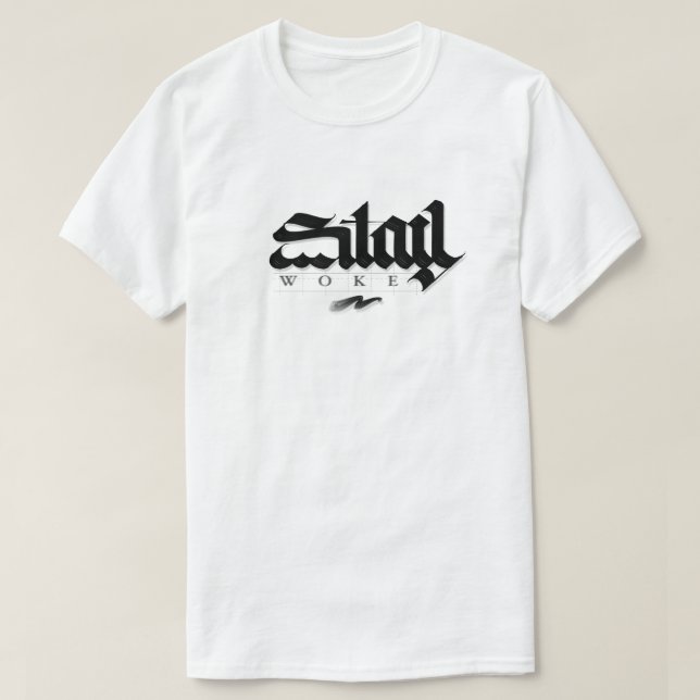 T-shirt unisex stay woke (Design devant)