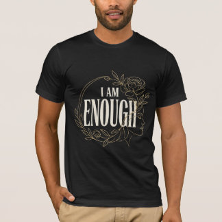 T-shirt Unisexe Affirmation Florale Minimaliste 'J