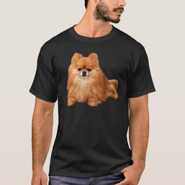 T-shirt unisexe de Pomeranian (Devant)