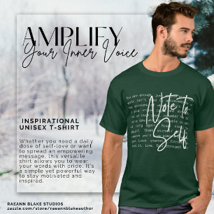 T-Shirt Unisexe Inspirant "Pense-bête"
