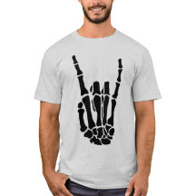 T-shirt unisexe Main de squelette Halloween