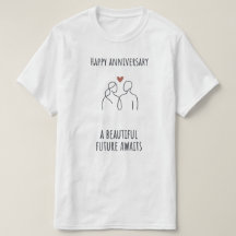 T-shirt Unisexe Moderne – Futur Anniversaire en At