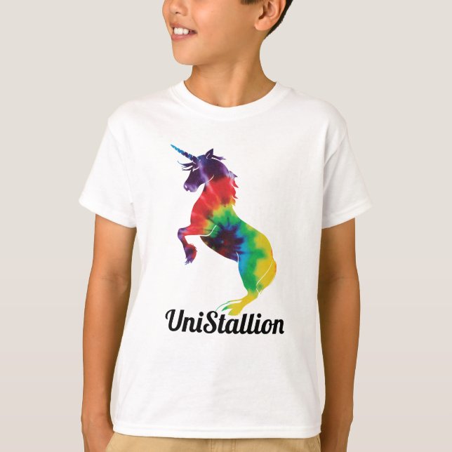 T-shirt UniStallion - colorant de cravate (Devant)