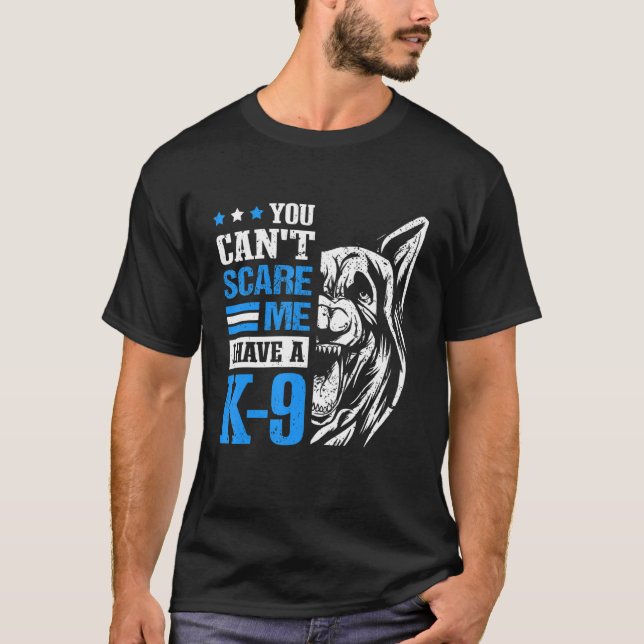 T-shirt Unité canine et agent de police K9 (Devant)