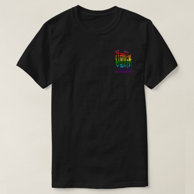T-shirt Unité dans la diversité LGBT Gay pride arc-en-ciel (Design devant)