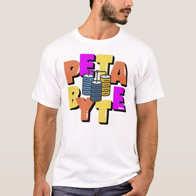 T-shirt Unité de mesure de données en pétaoctets (Devant)