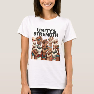 T-shirt Unité et force - Conception de l'autonomisation de