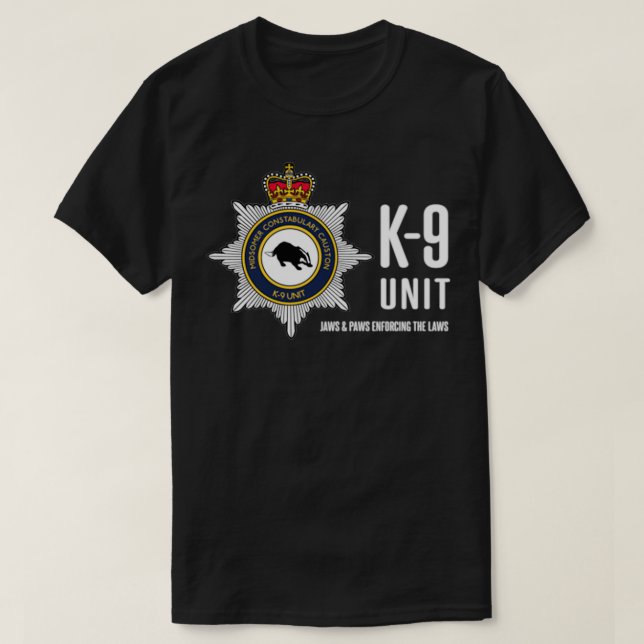 T-SHIRT UNITÉ K9 CONSTABULAIRE MIDSOMER (Design devant)