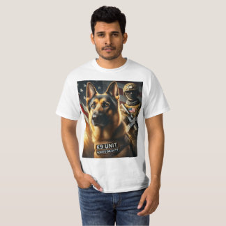 T-shirt Unité K9 - Toujours en service | Un hommage à la p