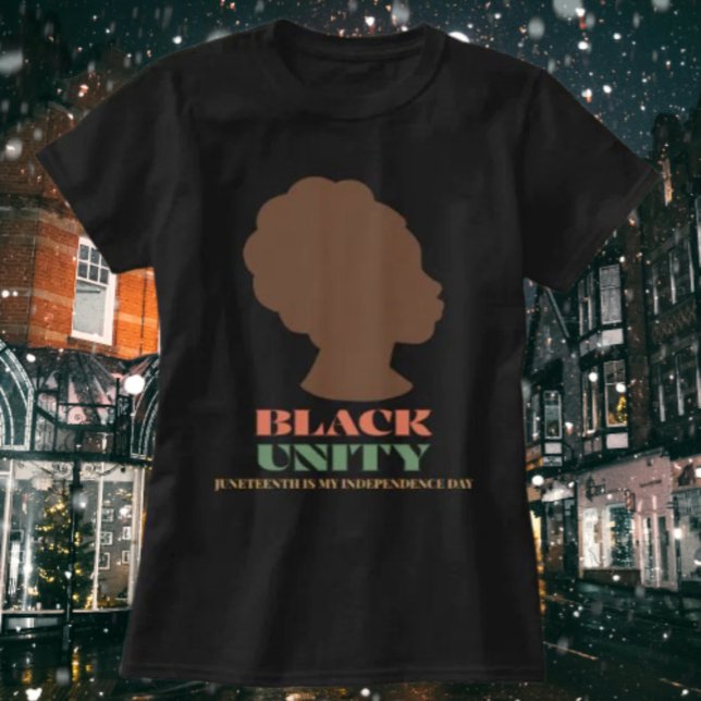 T-shirt Unité noire : Juneteenth est mon jour de l'indépen (Créateur téléchargé)