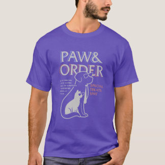 T-shirt Unité spéciale féline Paw And Order pour l'entraîn