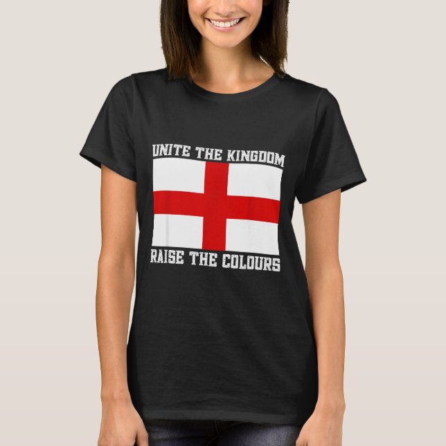 T-shirt Unite The Kingdom St George Cross  (Devant)
