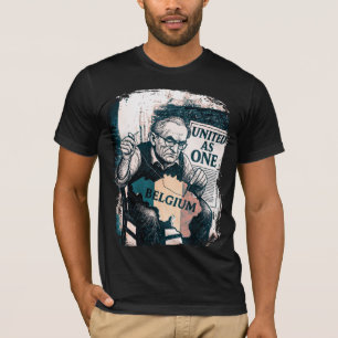 T-shirt United as One - Belgique Design Vintage