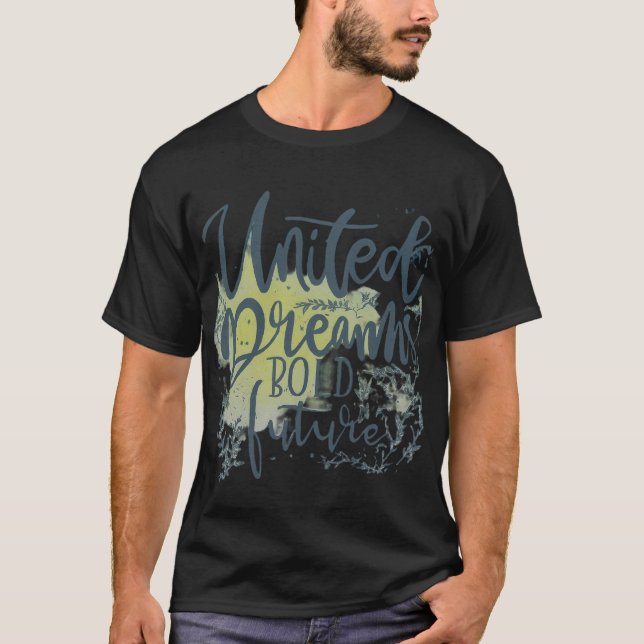 T-shirt United Dreams Bold Future. (Devant)
