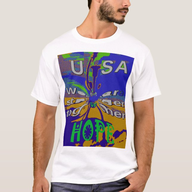 T-shirt United USA Hope Stronge Together (Devant)