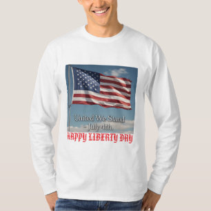 T-shirt United We Stand : American Flag Custom