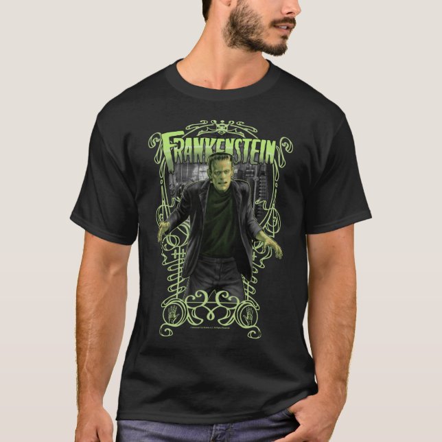 T-shirt Universal Monsters Artist Series Frankenstein Keyh (Devant)