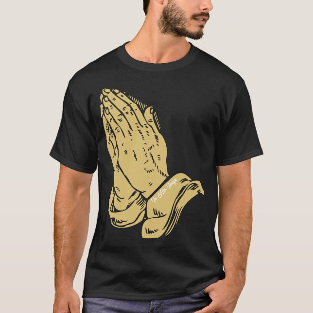 T-shirt universel mains de prière (Devant)