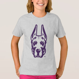 T-shirt Université d'Albany Chef de la mascotte Great Dane