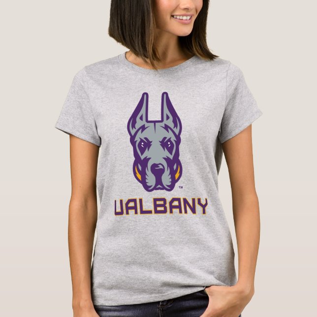 T-shirt Université d'Albany Great Danes (Devant)