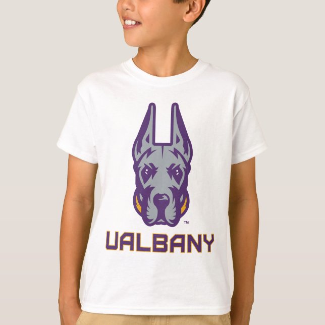 T-shirt Université d'Albany Great Danes (Devant)