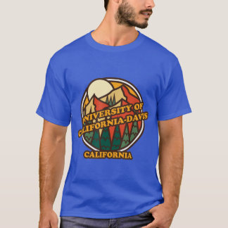 T-shirt Université de Californie Davis Oversized Vintage