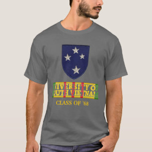 T-shirt Université de division d'Americal de chemise du