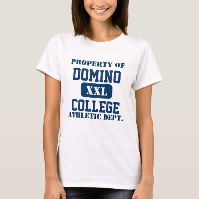 T-shirt Université de domino (Devant)