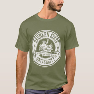 T-shirt Université d'État de Drunken