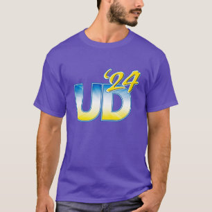 T-shirt Université du Delaware UD 24 Logo Bleu Lever de So