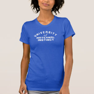 T-shirt Université graphique instinctive de la mère