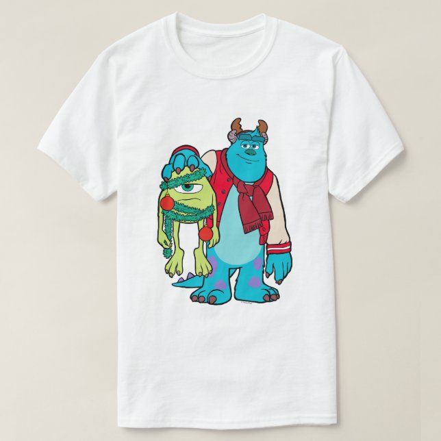 T-shirt Université Monsters | Mike & Sulley Holiday Cheer (Design devant)