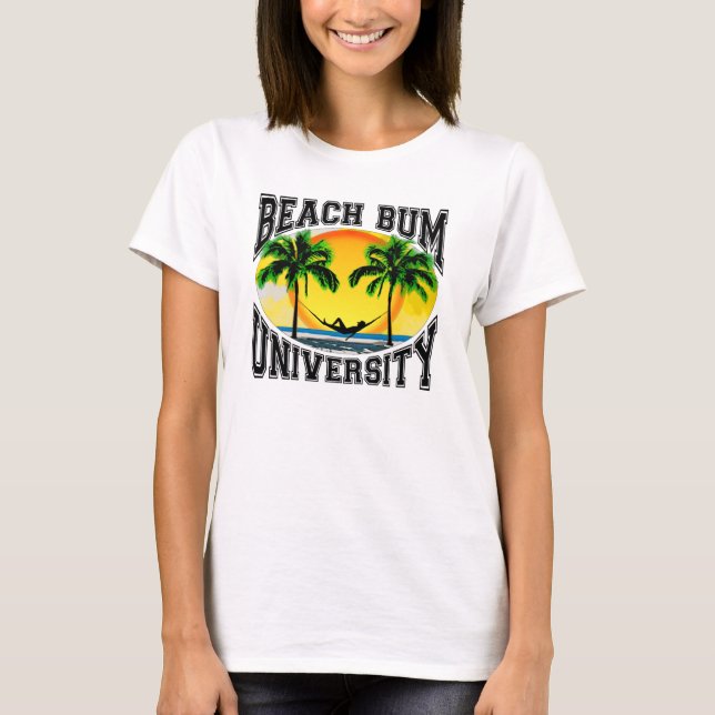 T-shirt Université sans valeur de plage (Devant)